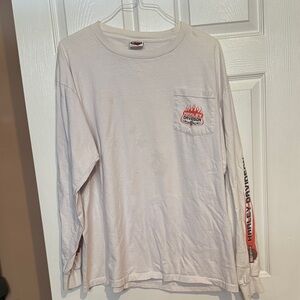 Harley-Davidson White Long Sleeve Shirt